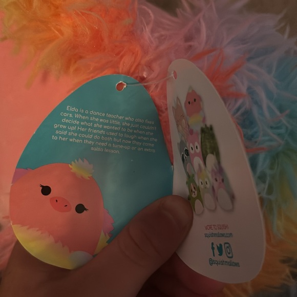 NWT Furry Rainbow  Pig SquishMallow - Picture 4 of 4